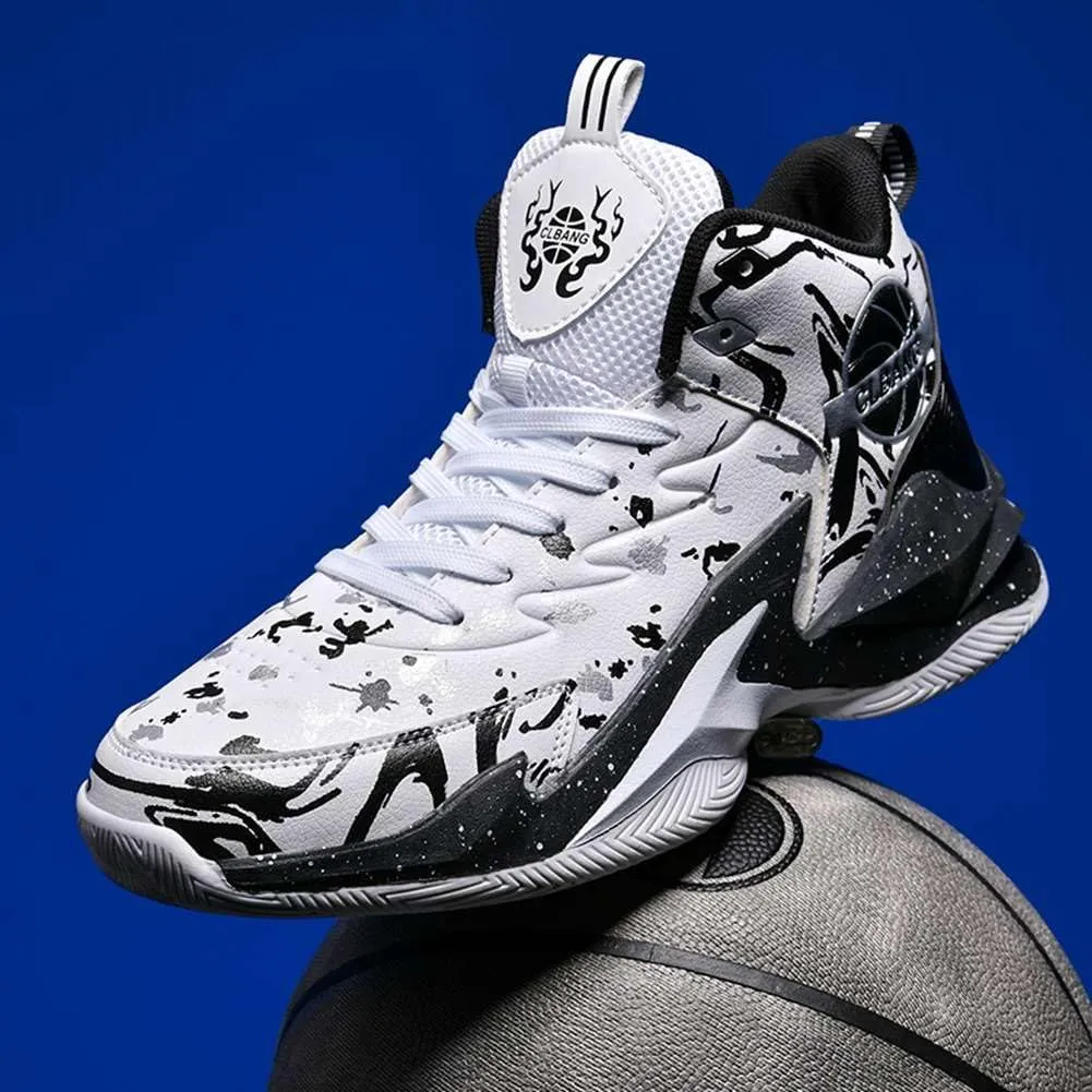 Unisex Basketball Shoes Breathable Non Slip Running Athletic Cushion Sports Fashion Sneakers