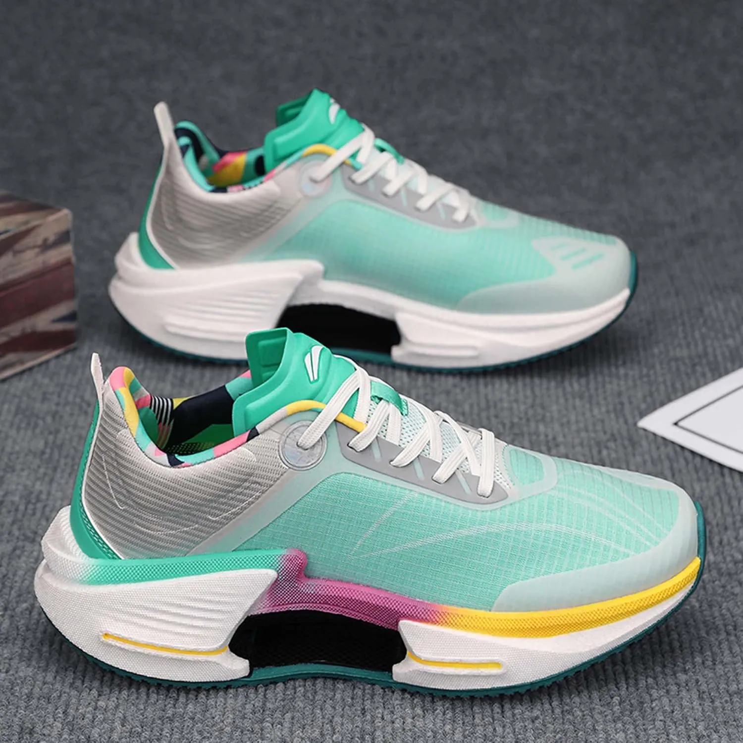 Universal Large Shock-Absorbing Running Shoes, Anti Slip Sports Shoes, Breathable Casual Shoes, Outdoor Basketball Shoes