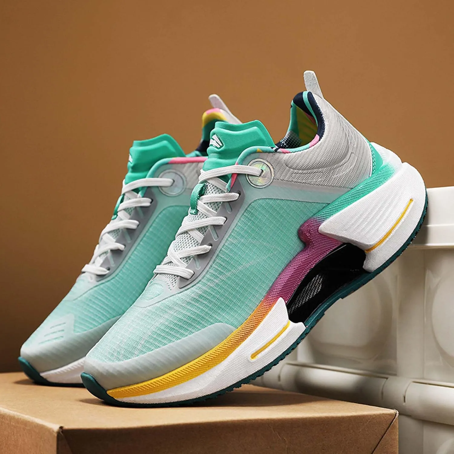 Universal Large Shock-Absorbing Running Shoes, Anti Slip Sports Shoes, Breathable Casual Shoes, Outdoor Basketball Shoes