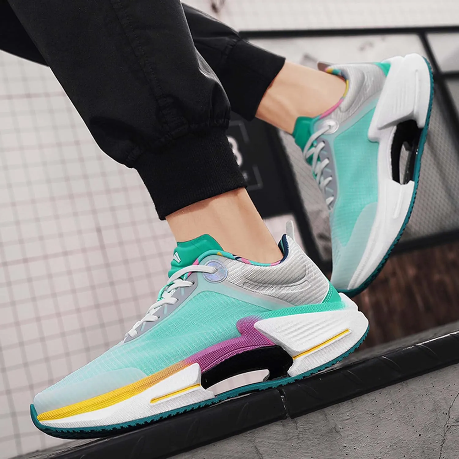 Universal Large Shock-Absorbing Running Shoes, Anti Slip Sports Shoes, Breathable Casual Shoes, Outdoor Basketball Shoes