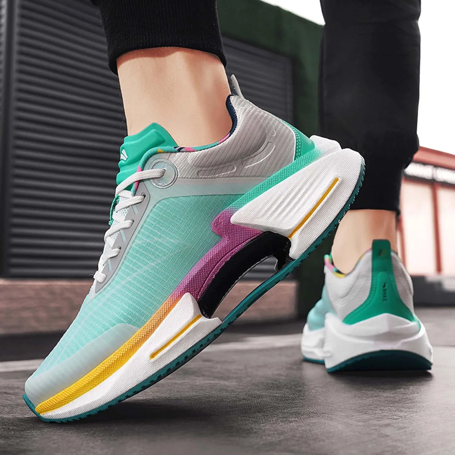 Universal Large Shock-Absorbing Running Shoes, Anti Slip Sports Shoes, Breathable Casual Shoes, Outdoor Basketball Shoes