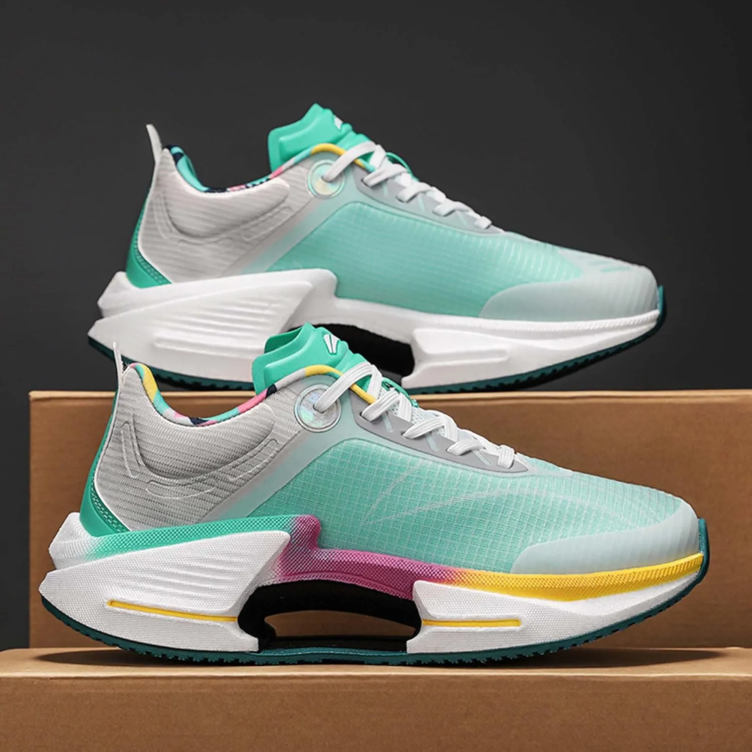 Universal Large Shock-Absorbing Running Shoes, Anti Slip Sports Shoes, Breathable Casual Shoes, Outdoor Basketball Shoes