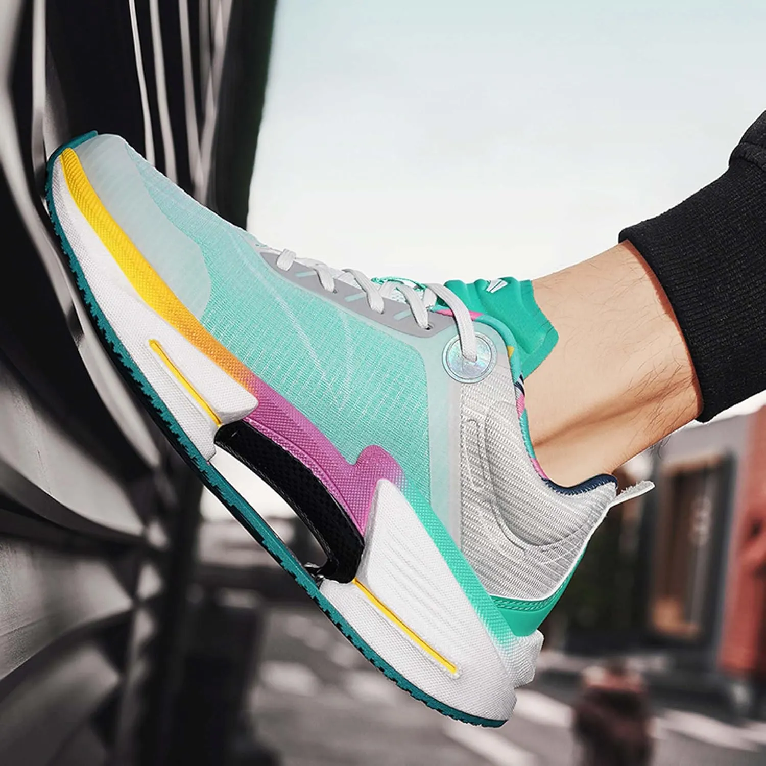 Universal Large Shock-Absorbing Running Shoes, Anti Slip Sports Shoes, Breathable Casual Shoes, Outdoor Basketball Shoes