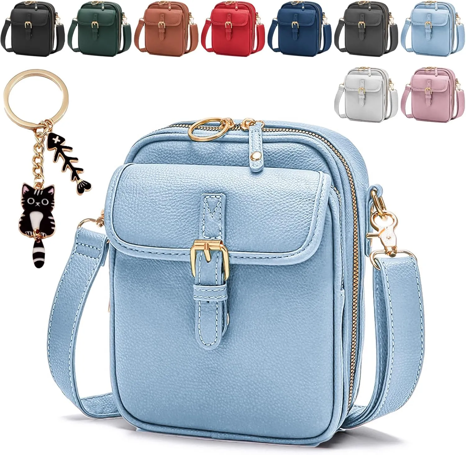 Urvashi Crossbody Leather Bag, 2025 Upscale Collaboraten1 Crossbody Leather Bag, Crossbodys Purse with Built in Wallet