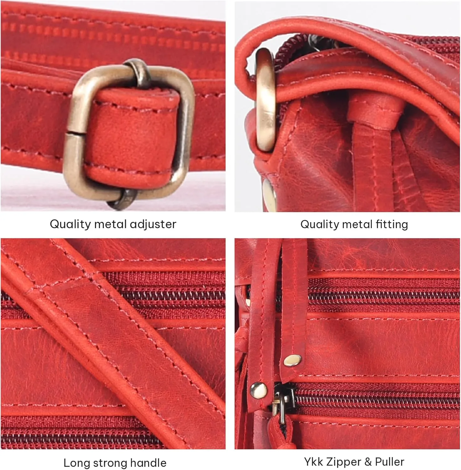 VALENCHI Women's Crossbody Handbags - Premium Leather Bags for Women - Everyday Purse with Adjustable Strap - Ladies Bag