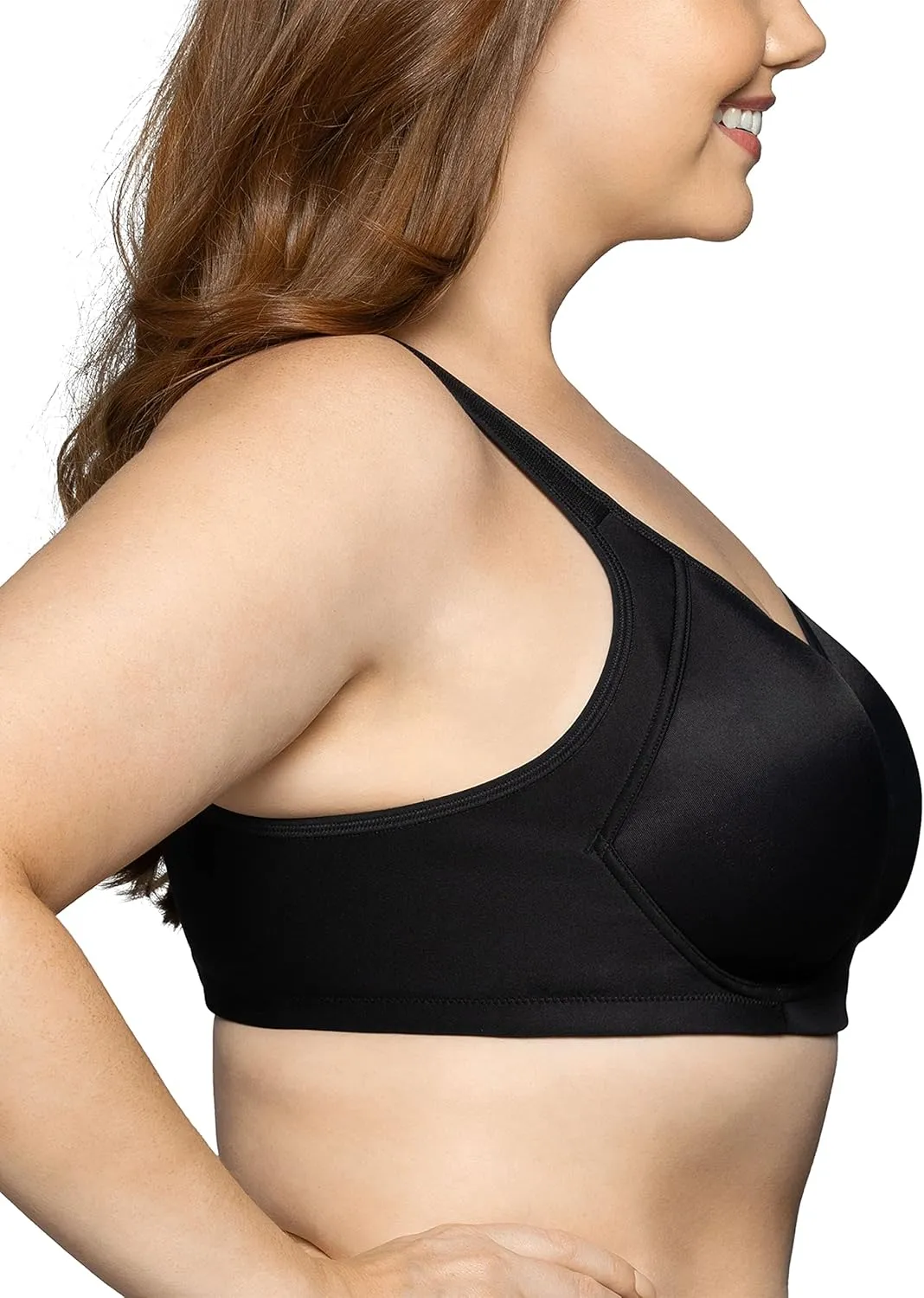 Vanity Fair Women's Medium Impact Sports Bras for Women, Breathable, Moisture Wicking, Padded Cups up to DDD