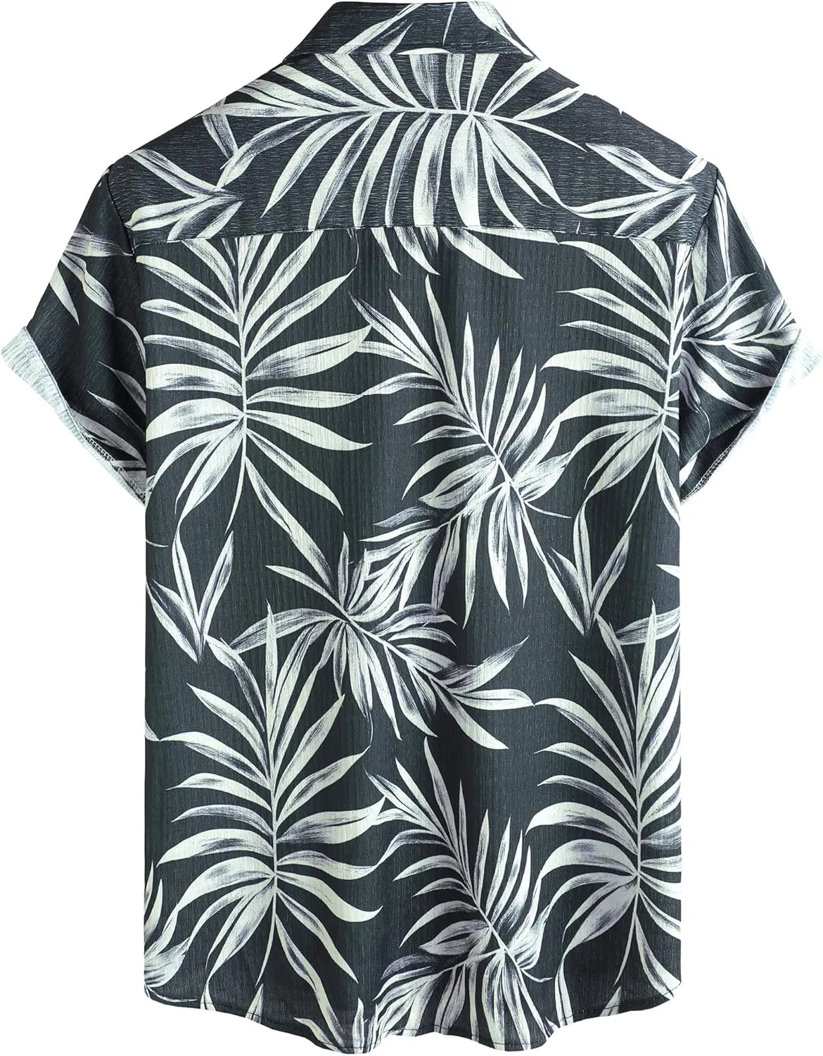VATPAVE Mens Summer Striped Shirts Button Down Short Sleeve Vintage Beach Hawaiian Shirts with Pocket