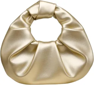 Verdusa Women's Ruched PU Leather Hobo Handbag Clutch Purse