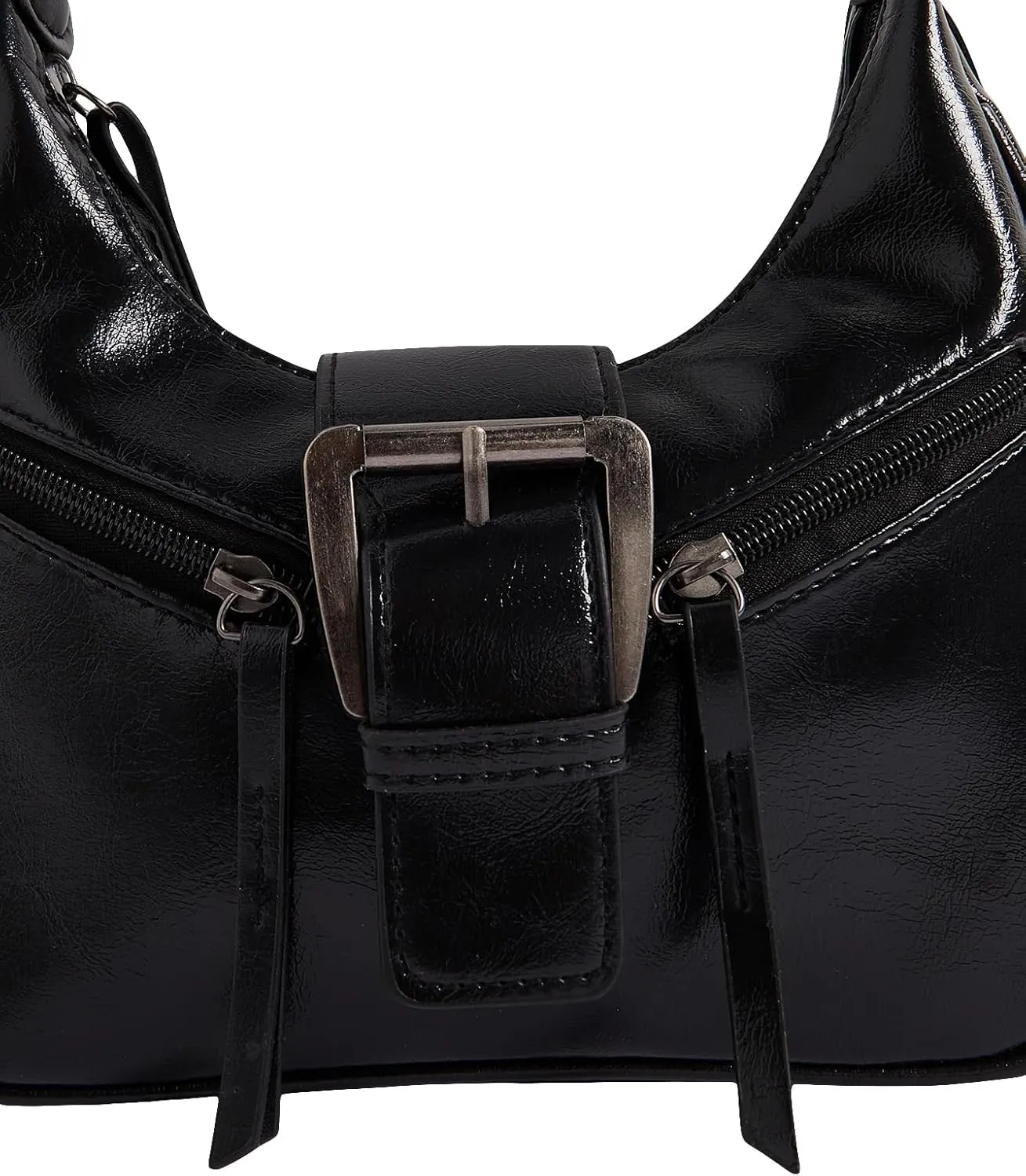 Verdusa Women's Vintage PU Leather Shoulder Bag Zipper Underarm Bags