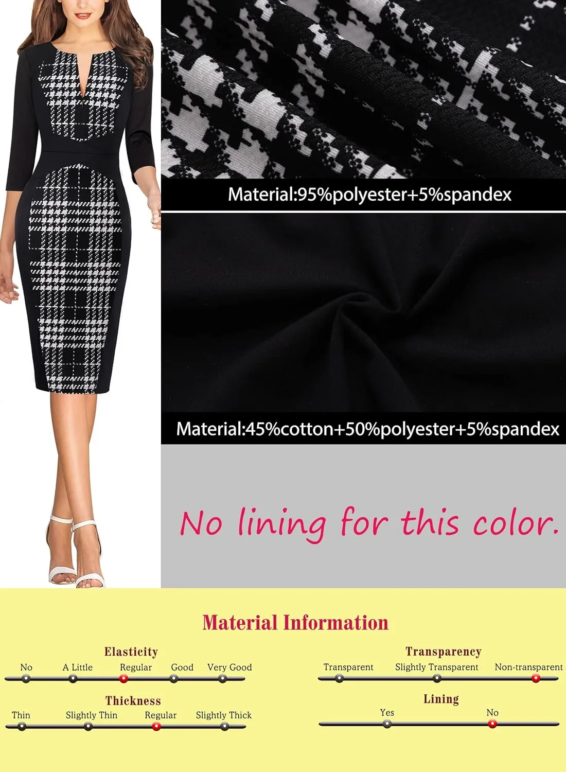 VFSHOW Womens Slim Zipper Up Work Business Office Party Bodycon Pencil Sheath Dress