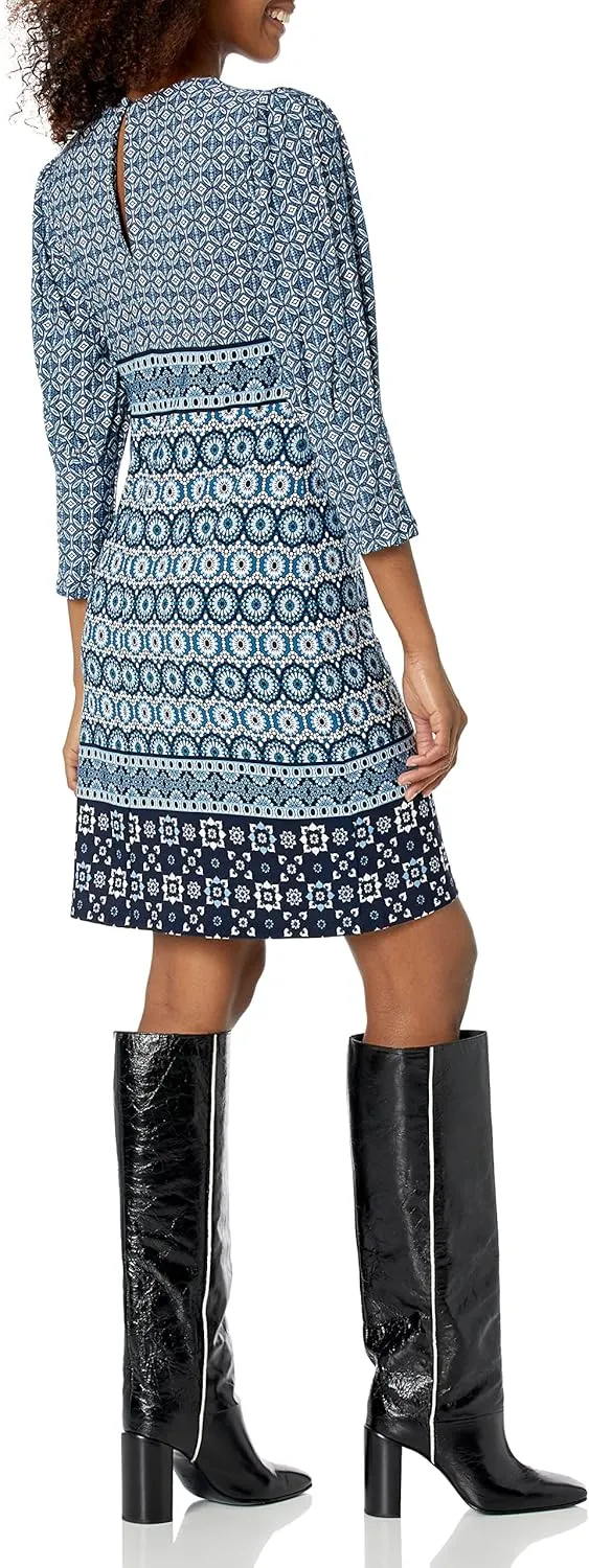 Vince Camuto Women's Casual Stretch Printed Dress