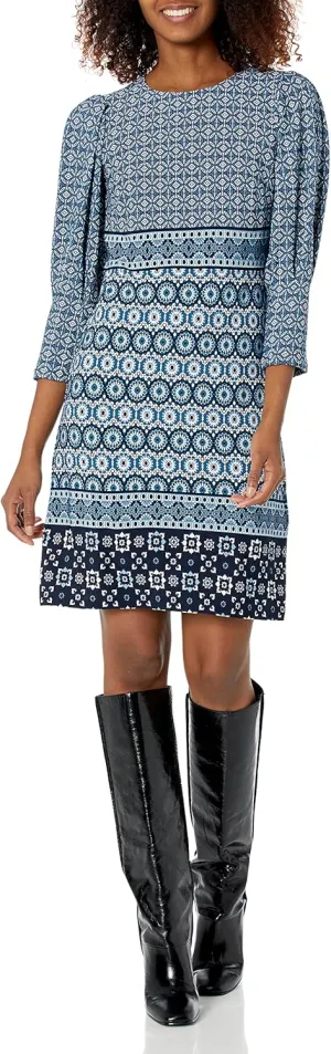 Vince Camuto Women's Casual Stretch Printed Dress