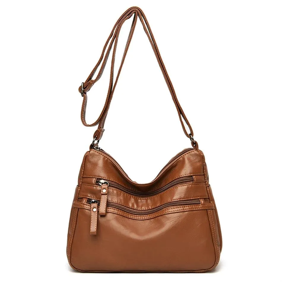 Vintage Leather Women's Bags - Luxury Small Designer Shoulder Crossbody Bag
