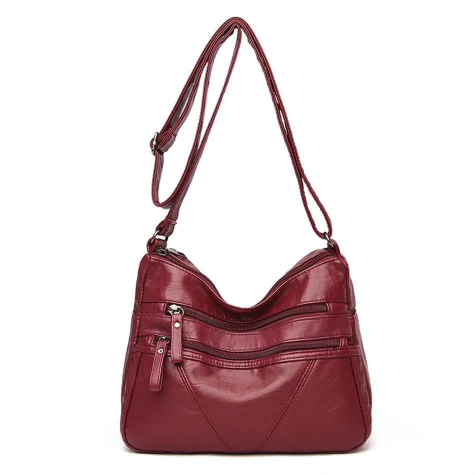 Vintage Leather Women's Bags - Luxury Small Designer Shoulder Crossbody Bag