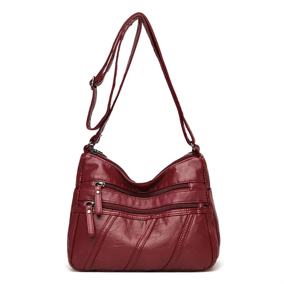 Vintage Leather Women's Bags - Luxury Small Designer Shoulder Crossbody Bag
