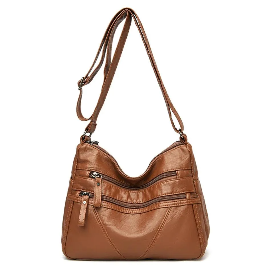 Vintage Leather Women's Bags - Luxury Small Designer Shoulder Crossbody Bag