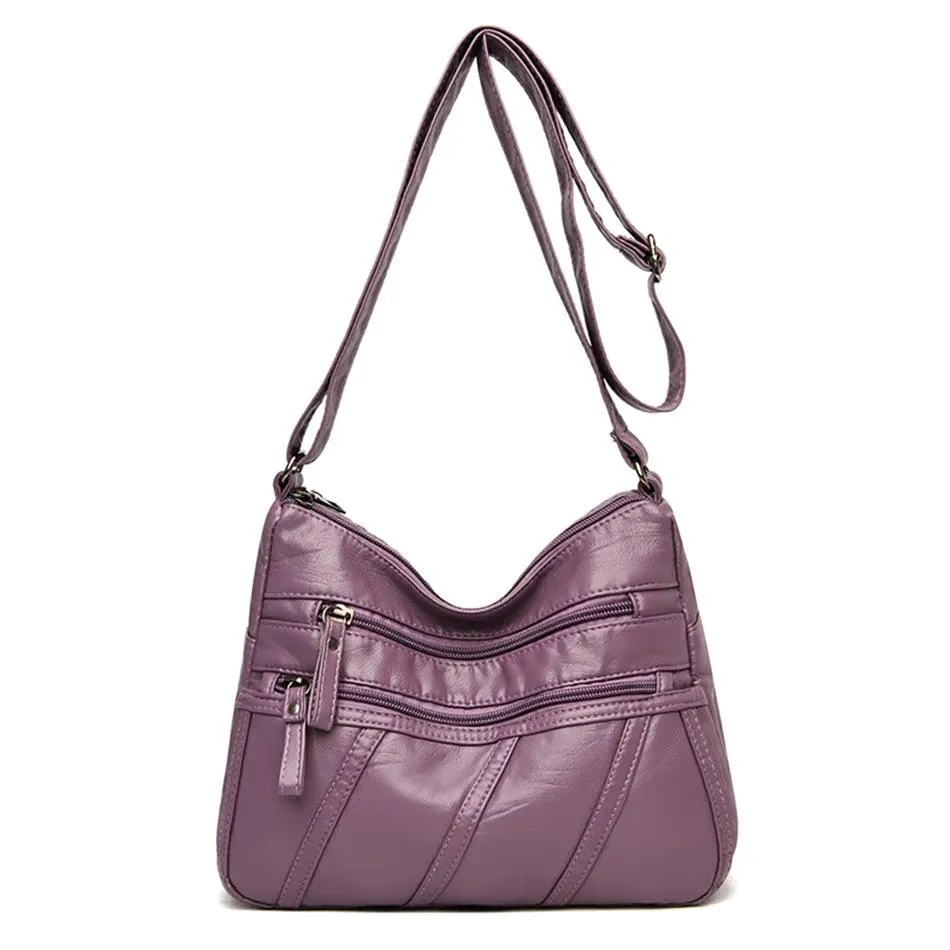 Vintage Leather Women's Bags - Luxury Small Designer Shoulder Crossbody Bag