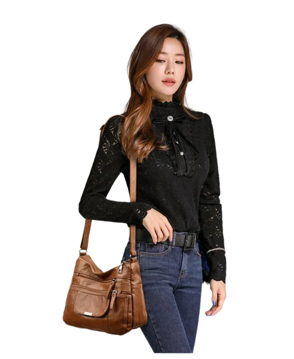 Vintage Leather Women's Bags - Luxury Small Designer Shoulder Crossbody Bag