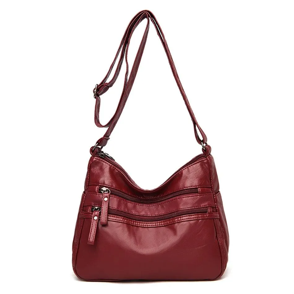 Vintage Leather Women's Bags - Luxury Small Designer Shoulder Crossbody Bag