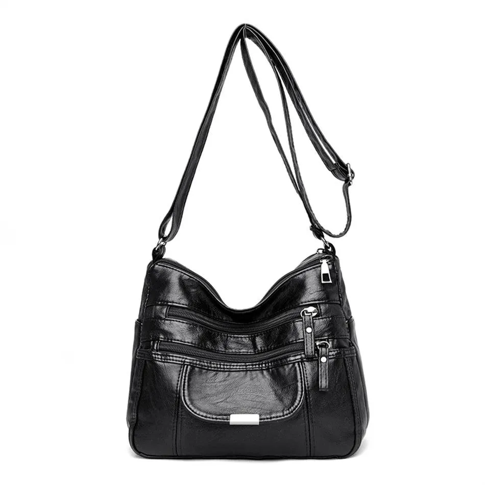 Vintage Leather Women's Bags - Luxury Small Designer Shoulder Crossbody Bag
