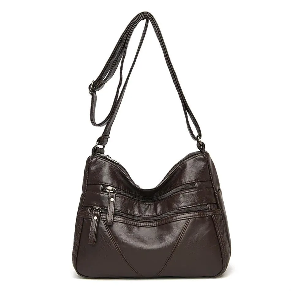 Vintage Leather Women's Bags - Luxury Small Designer Shoulder Crossbody Bag