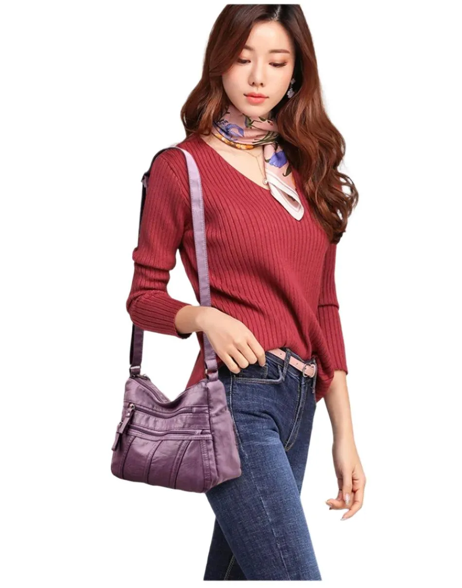 Vintage Leather Women's Bags - Luxury Small Designer Shoulder Crossbody Bag