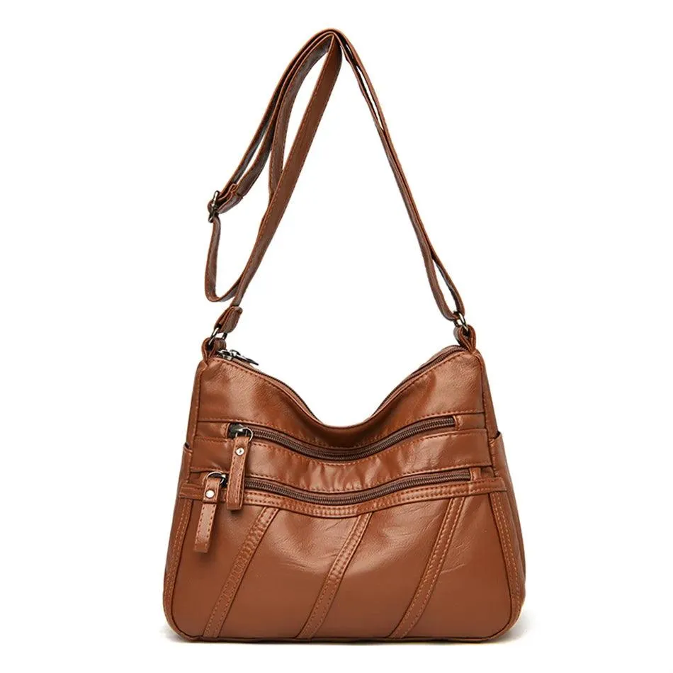 Vintage Leather Women's Bags - Luxury Small Designer Shoulder Crossbody Bag