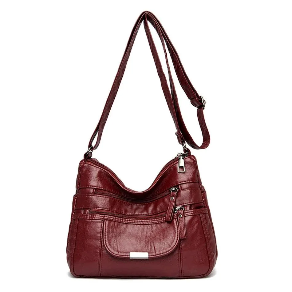Vintage Leather Women's Bags - Luxury Small Designer Shoulder Crossbody Bag