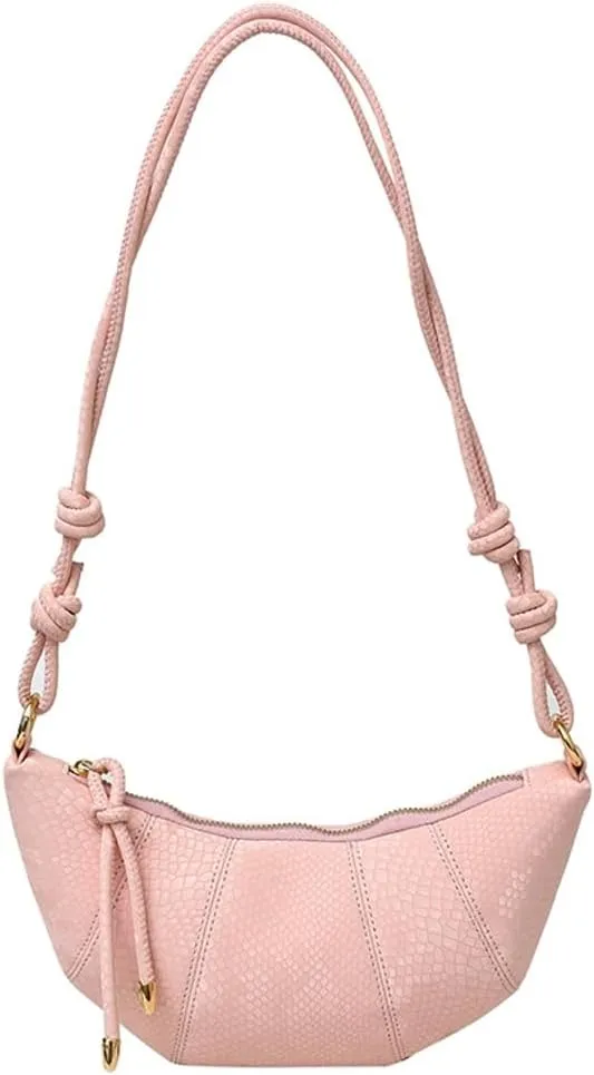 Vintage Simple Dumpling Handbag Fashion Cute Women Cross Body Bag Casual Work Travel Shoulder Bag Zipper Top 2025