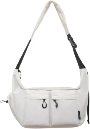 Vintage Water Resistant Canvas Satchel with Multiple Pockets,Water-Resistant Casual Handbag for Work, Travel