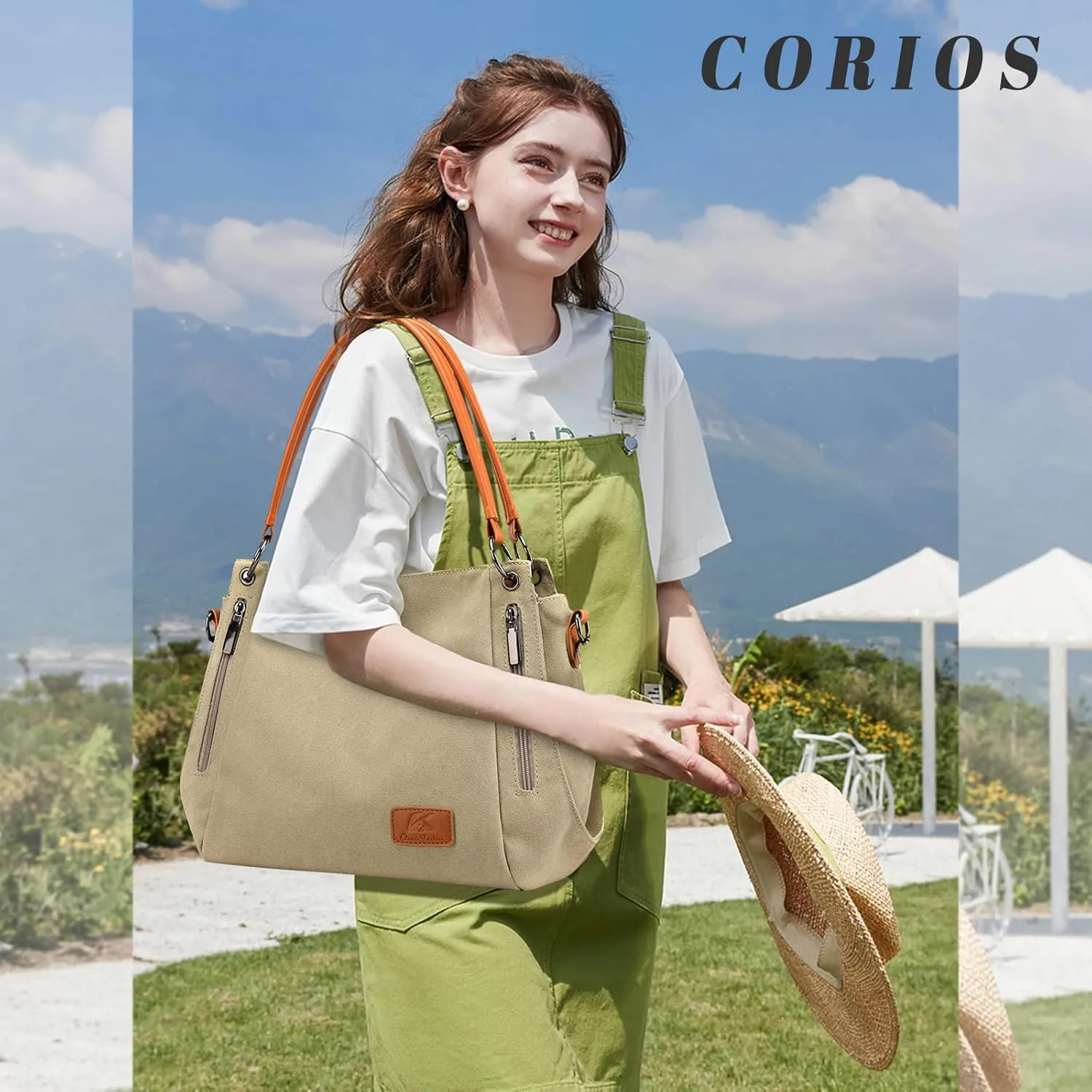 Vintage Women Handbag Canvas Shoulder Bag Large Capacity Messenger Bag