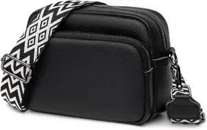 VODIU Crossbody Bags for Women Purses Handbags Leather Shoulder Bag with Guitar Strap Cross Body Bag for Woman Trendy Purse