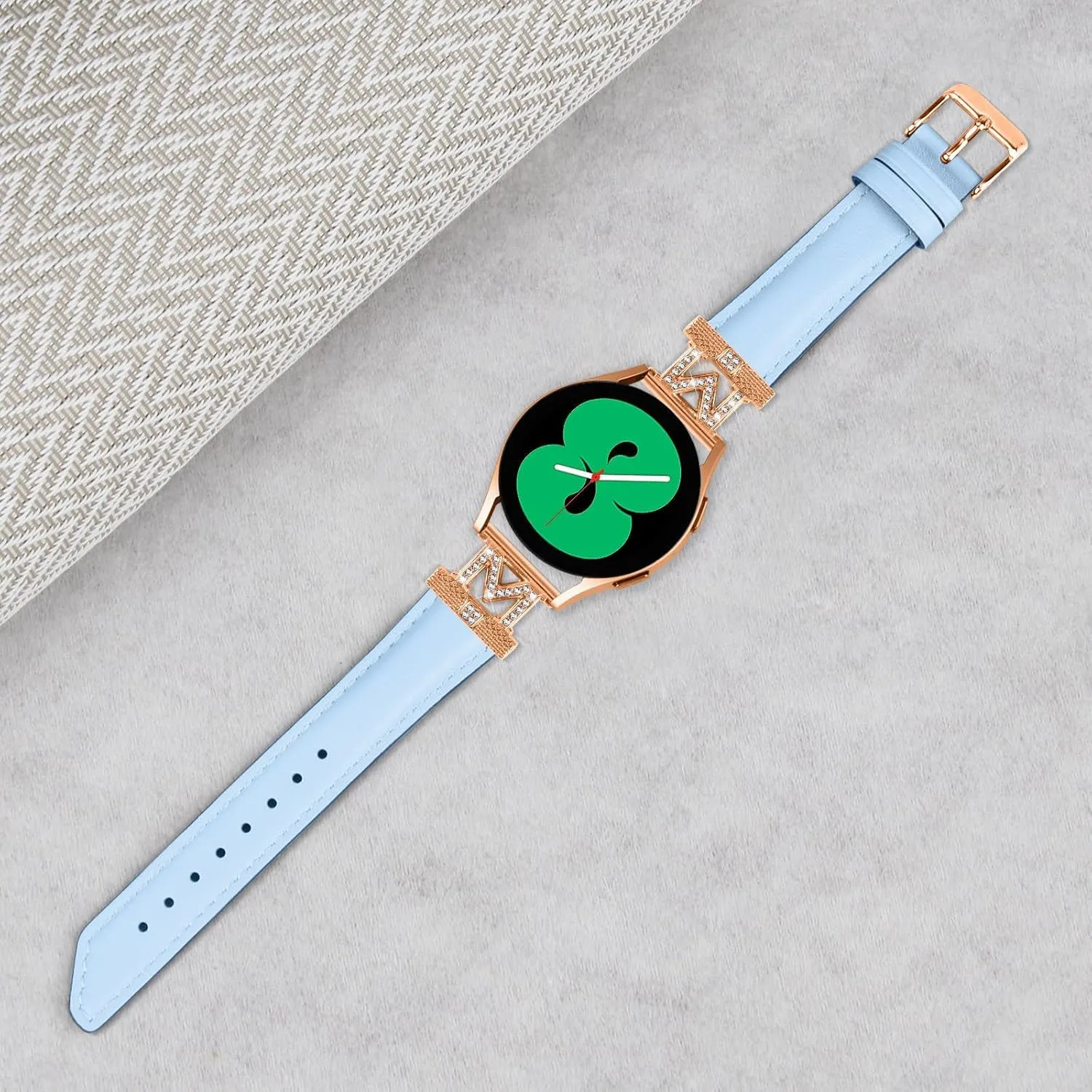 Watch Bands Compatible With Galaxy Watch 3 41mm Bracelets,Adjustable Genuine Leather Wrist Strap with Metal Buckle for Galaxy Watch 42mm/Active/Active2/Gear S2 SmartWatch
