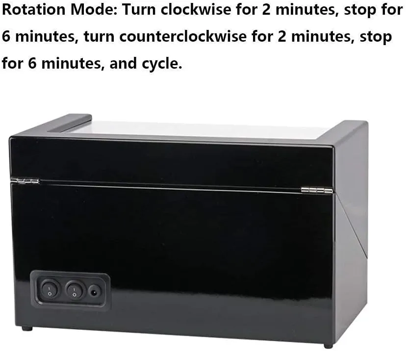 Watch Winder for 4 Watches Wood Shell Piano Paint Exterior Carbon Fiber Leather Extremely Silent Motor Watches