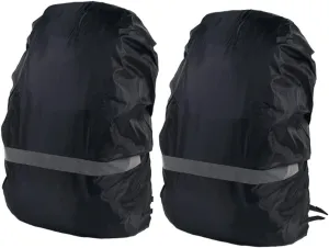 Waterproof Backpacks 2 Pack Rain Covers Reflective Strip Night Travel Safe Strong Stitching Elastic Edging for Activities