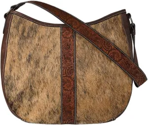 Western Handbag Womens Emmy Calf Hair Shoulder Brown N770017137