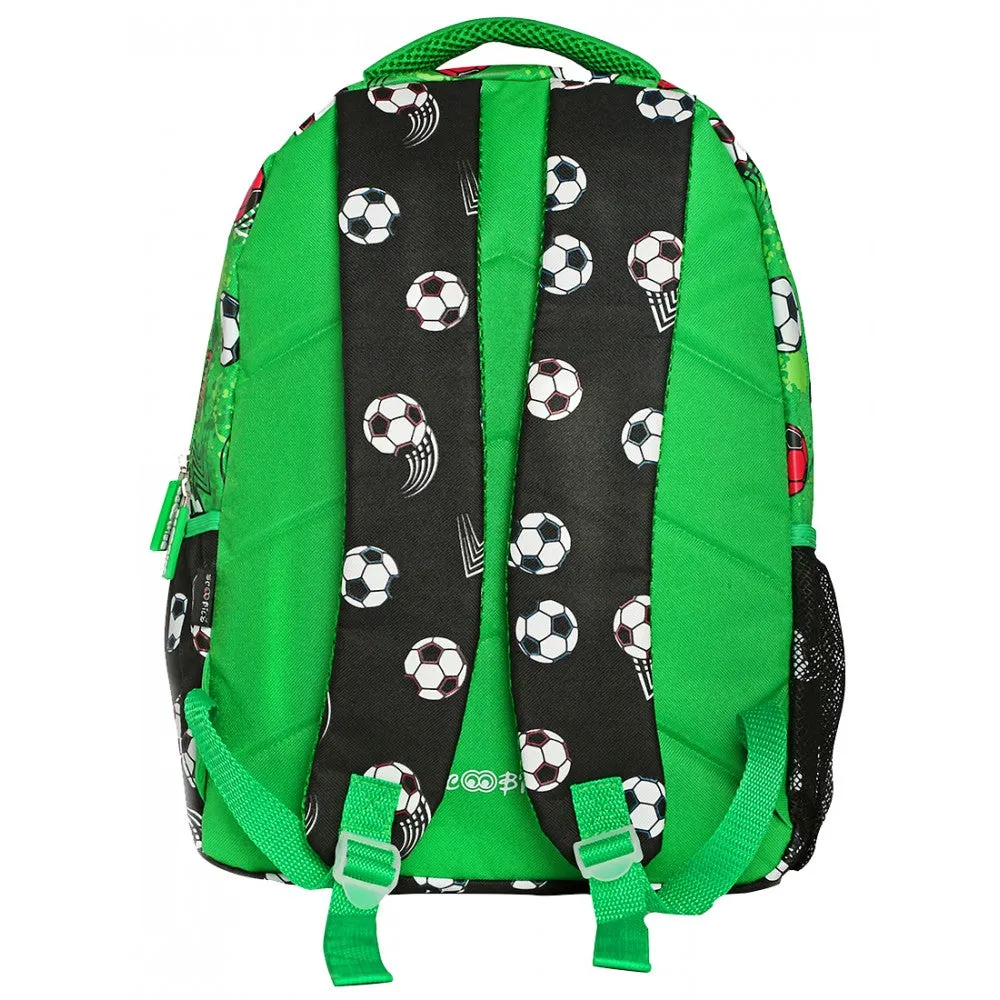 Whipper Snapper Bag |  Groovy Green |  Football Sporty Design  | 4 Compartments  | 16 Inch Laptop Compartment    | Dual Water Sleeves
