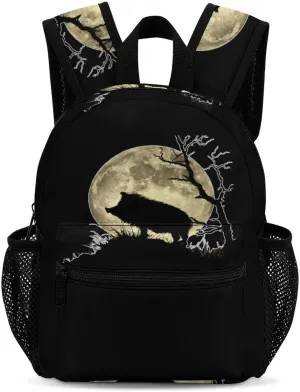 Wild Boar Hunting Hunter 13 Inch Backpack Waterproof Lightweight Travel Backpack Purse Hiking Daypack