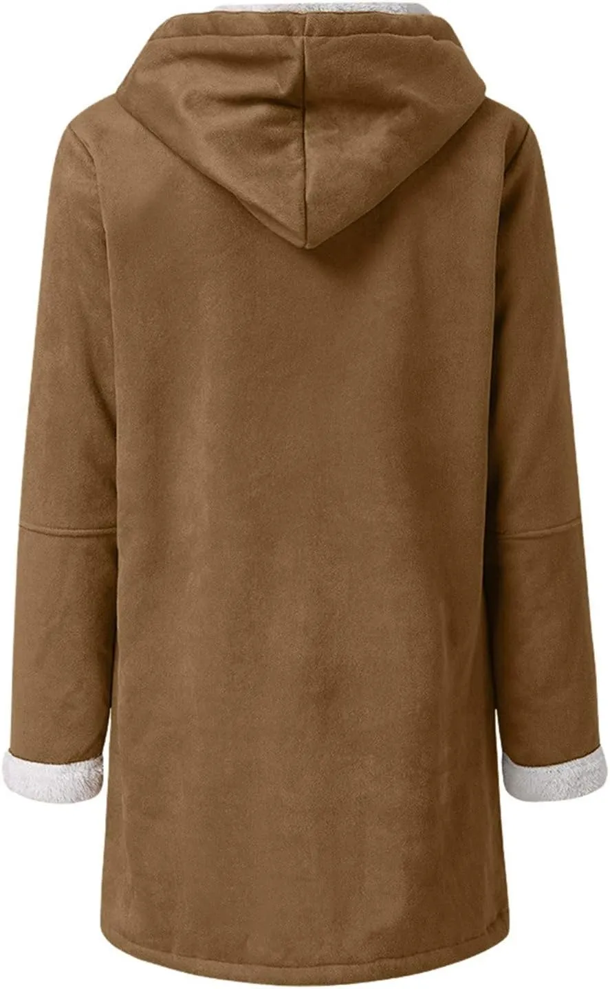 Winter Coats for Women 2024 Warm Plus Size Fleece Lined Jackets Button Down Sherpa Fur Hooded Parka Peacoat Outerwear
