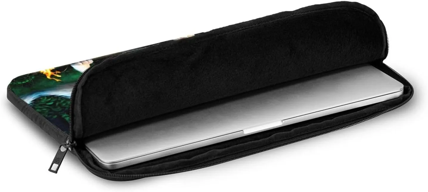 Wolf Pattern Shockproof Portable Laptop 17 inch Sleeve Bag for Men and Women - Ideal for Business Travel, School, and Daily Use