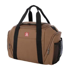 Wolverine Duffel Coolers | 30 Can Capacity | Insulated | Reusable | Heavy Duty | Adjustable | Travel | Worksite | Outdoor | Tailgating | Durable | Polyester Canvas | Large Capacity - Chestnut