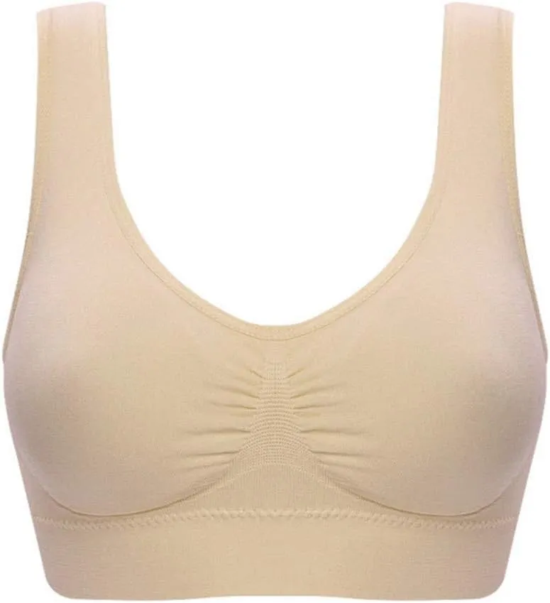 Woman's Wireless Sports Bra Gathered Together Large Size Daily Bra Breathable No Rims Bra Multipacks 2PC-5PC