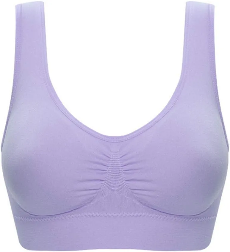 Woman's Wireless Sports Bra Gathered Together Large Size Daily Bra Breathable No Rims Bra Multipacks 2PC-5PC