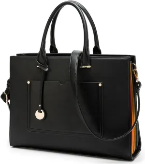 Women Briefcase Shoulder Bag Ladies Leather Laptop Bag Large Capacity Bag Female