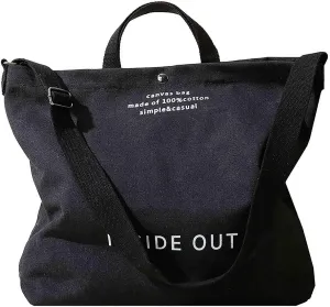 Women Canvas Tote Handbags Casual Shoulder Work Bag Crossbody Top Handle Bag Cross-body Handbags