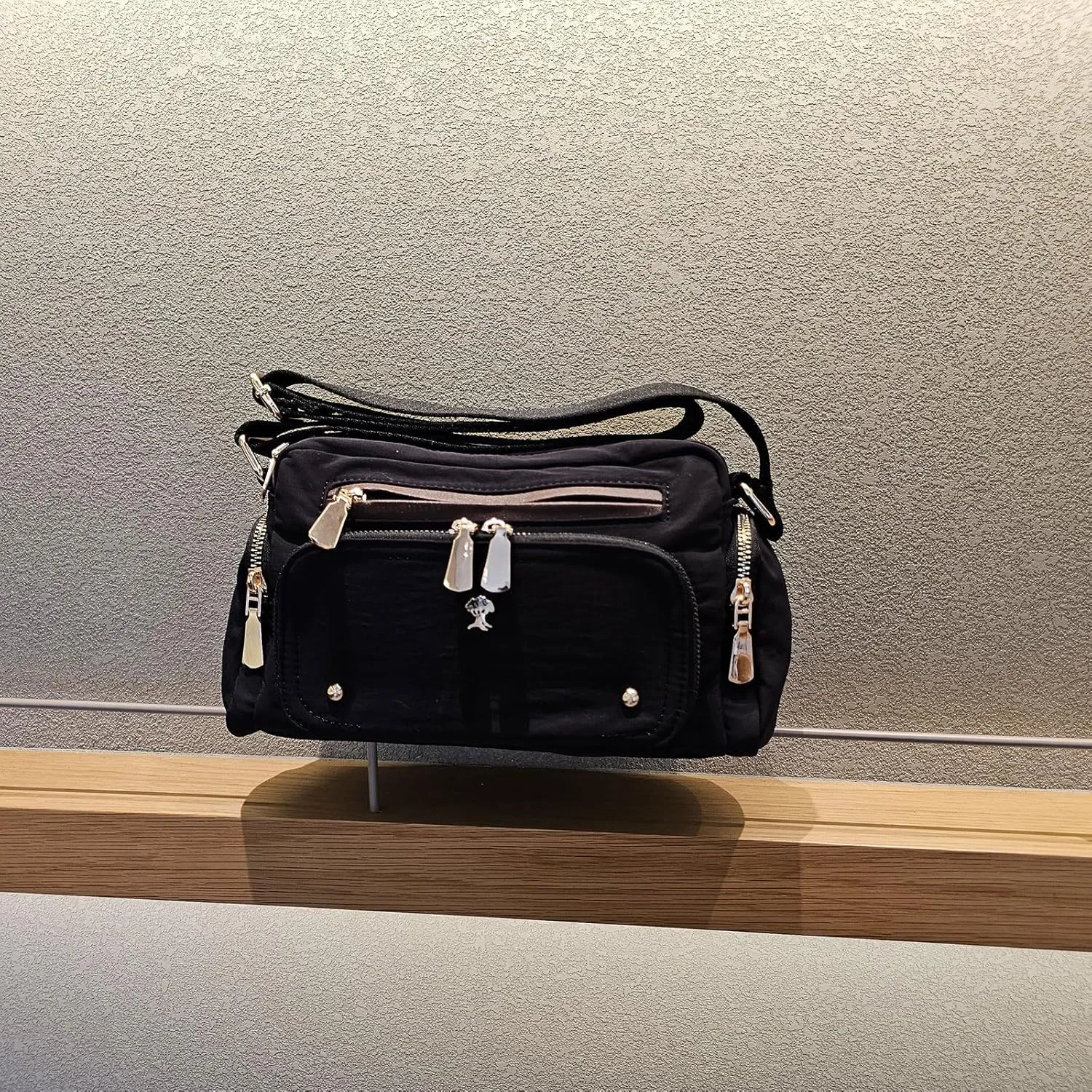 Women Fashion Tote Crossbody Handbags for Women Multi Pockets Shoulder Bag Nylon Travel Purse