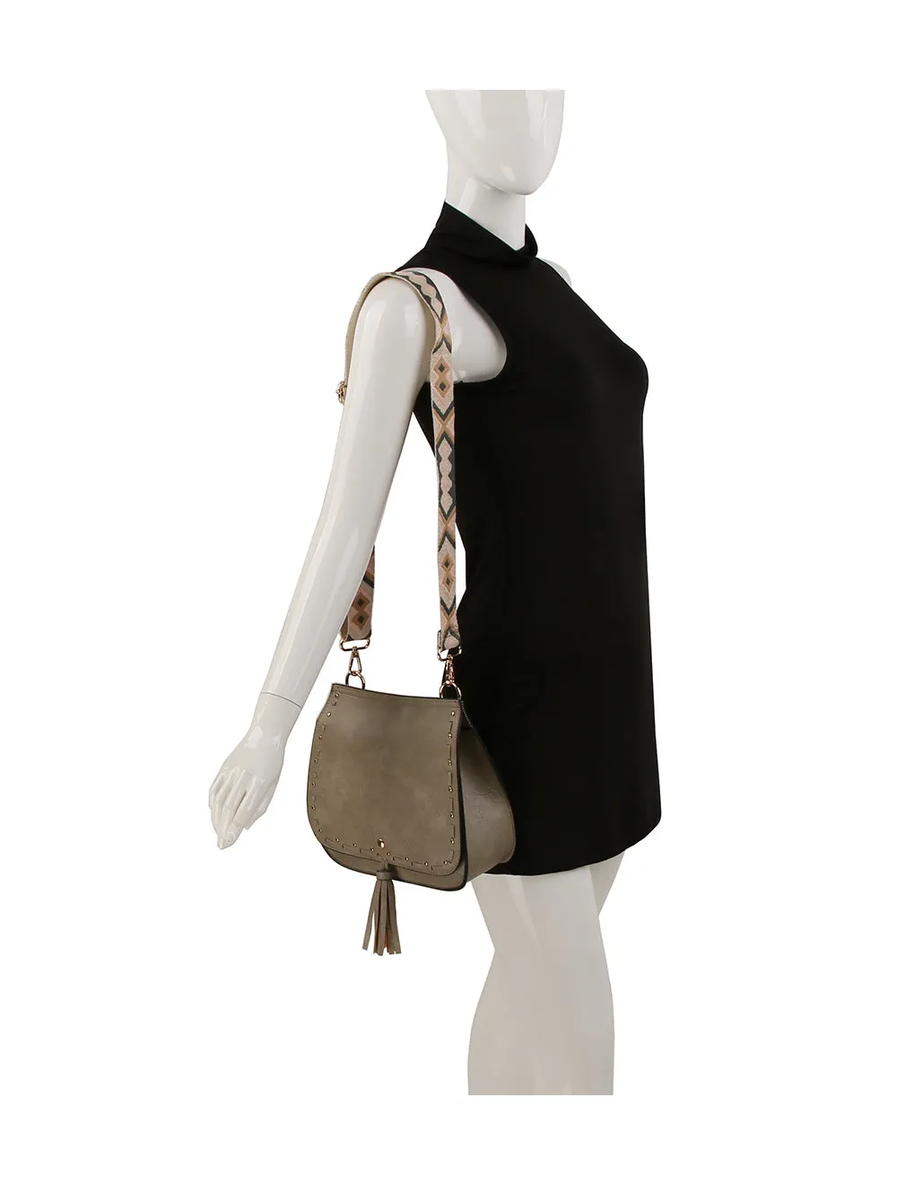 Women Hobo Guitar Strap Crossbody Handbag