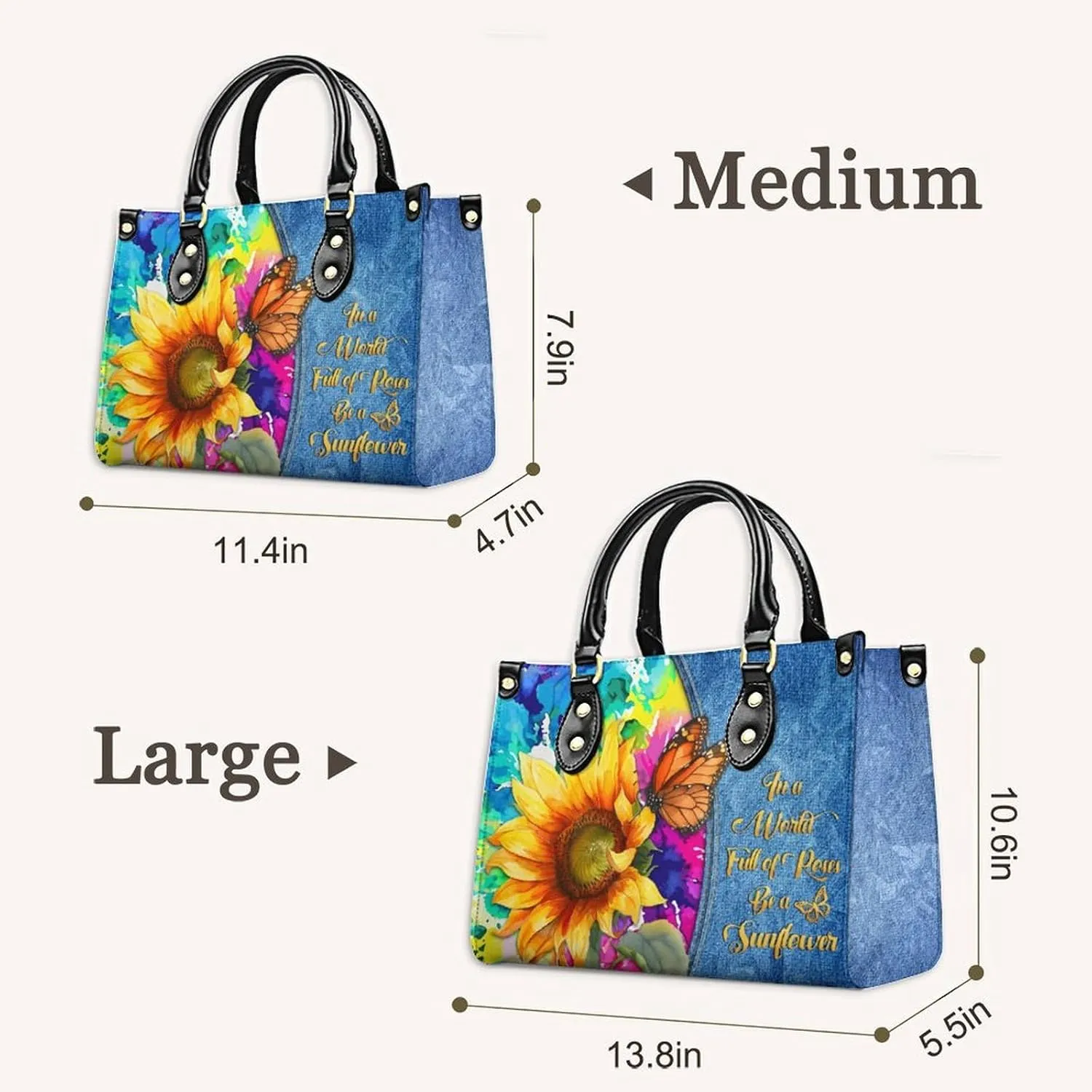 Women Leather Handbag Gift, Casual Crossbody Satchel Bag, Fashion Tote Bag Purses Gifts for Shopping Work Business Travel