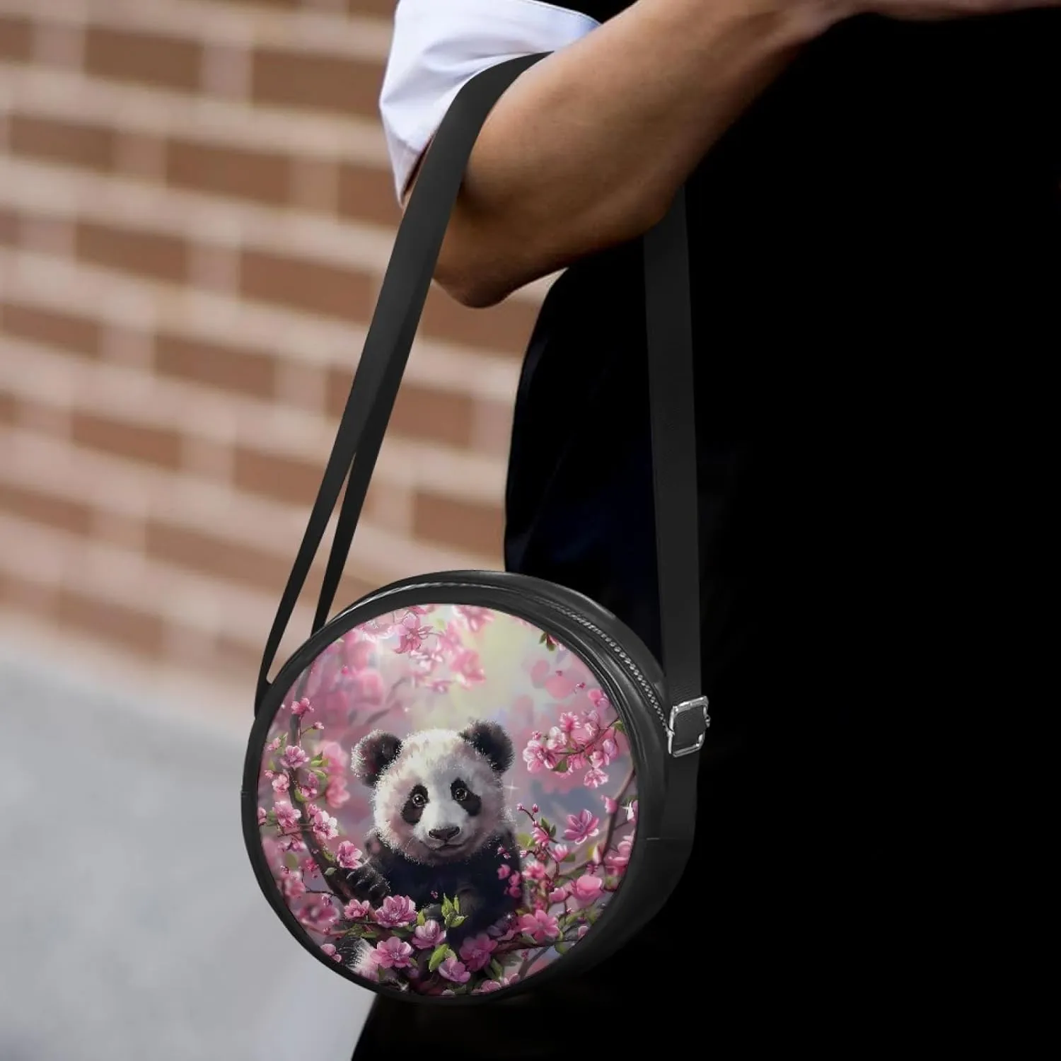 Women Round Crossbody Bag Ladies Sling Bag Cross Body Bag