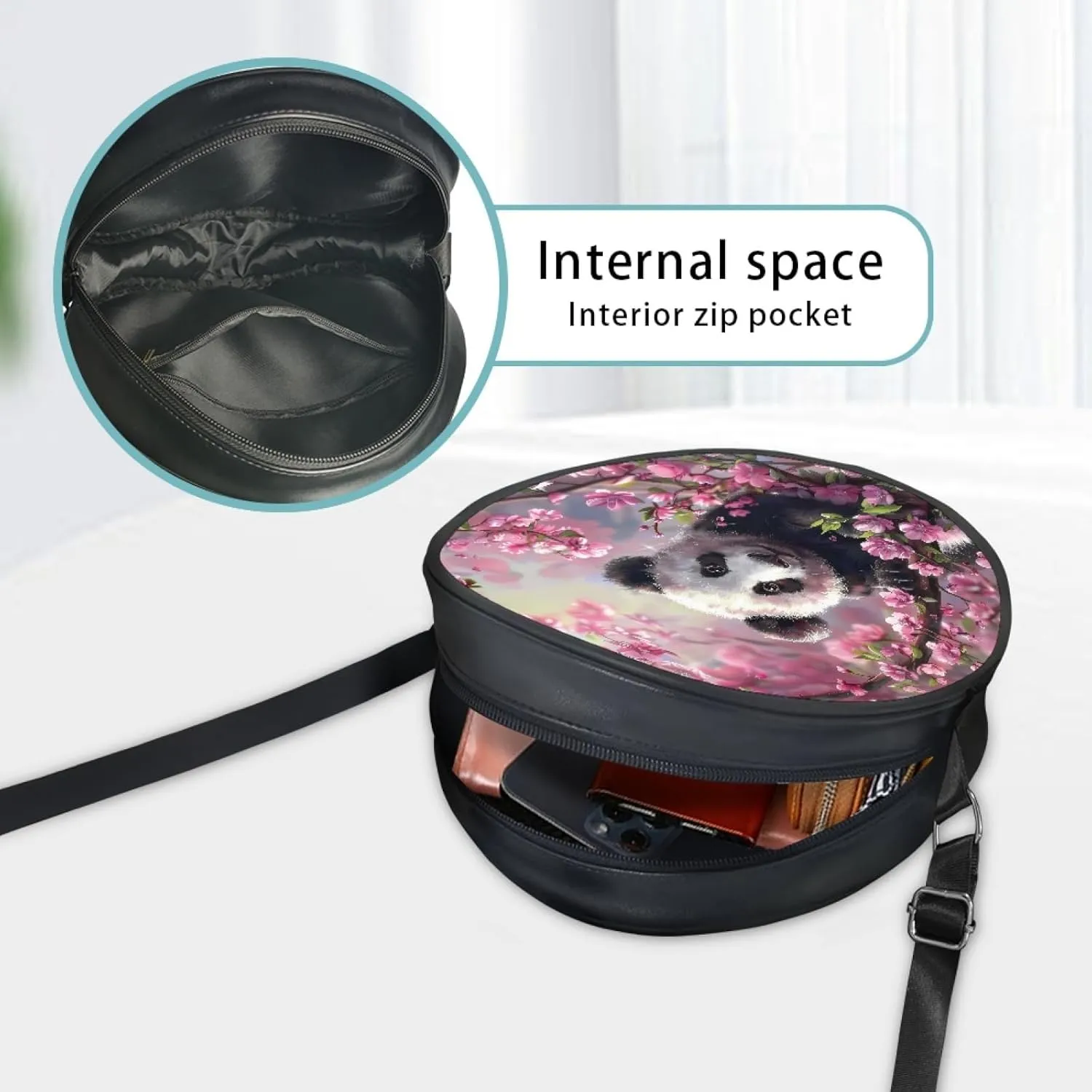 Women Round Crossbody Bag Ladies Sling Bag Cross Body Bag